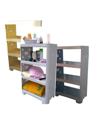 Етажерка універсальна "Ротанг", 4-секційна, 52*30*83 см (графіт)