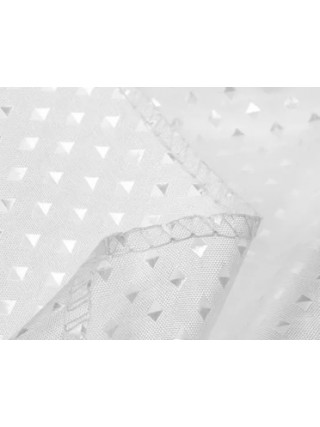 Шторка для ванної 180х180 см Піка білий тканинна щільна з поліестеру Туреччина