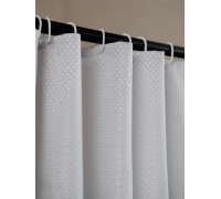 Шторка для ванної 180х180 см Піка сірий тканинна щільна з поліестеру Туреччина 
