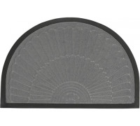 Килимок придверний Eco Fabric півколо з кромкою 40х60см, з візерунком ПРОМЕНІ, сірий
