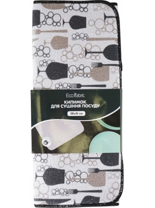 Килимок для сушіння посуду Eco Fabric 38*51см