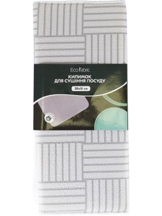 Килимок для сушіння посуду Eco Fabric 38*51см (т.-сірий)