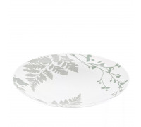 Тарілка десертна Ardesto Capri, 19.2см, порцеляна, біло-зелений