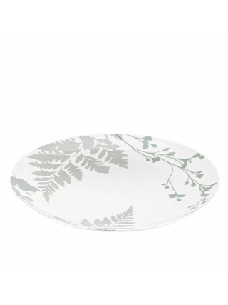 Тарілка десертна Ardesto Capri, 19.2см, порцеляна, біло-зелений