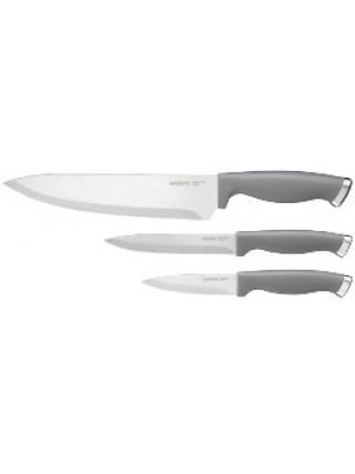 Набір ножів Ardesto Gemini Gourmet 3 пр., сірий, нержавіюча сталь, пластик