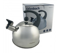 Чайник Ofenbach 1,5л з нержавіючої сталі зі свистком і ручкою "soft touch"