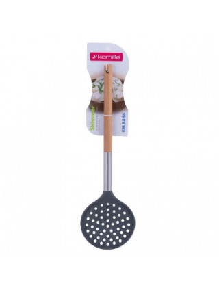 Шумівка нейлонова Kamille Wood 34 см., з дерев'яною ручкою