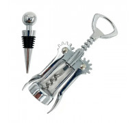 Штопор Sweet Kitchen 17 cм + пробка вакумна нерж