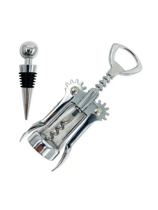 Штопор Sweet Kitchen 17 cм + пробка вакумна нерж