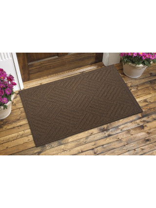 Килим гумовий 40*60*0,2 см з ворсовим покриттям (коричневий)