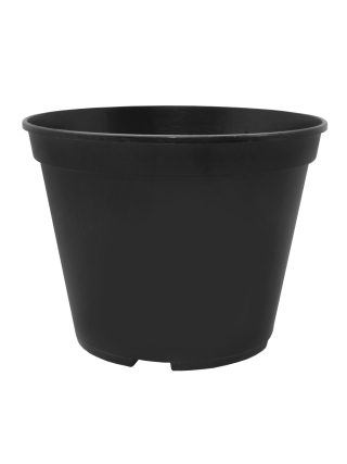 Вазон для розсади круглий 10 л., 28,0*22,0 см., (чорний)
