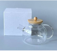 Чайник-заварник S&T Сlassic 1 л з бамбуковою кришкою