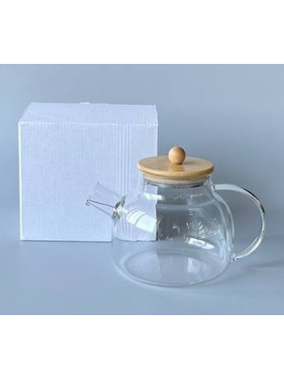 Чайник-заварник S&T Сlassic 1 л з бамбуковою кришкою