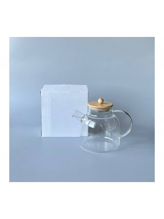 Чайник-заварник 1.5л S&T Сlassic з бамбуковою кришкою