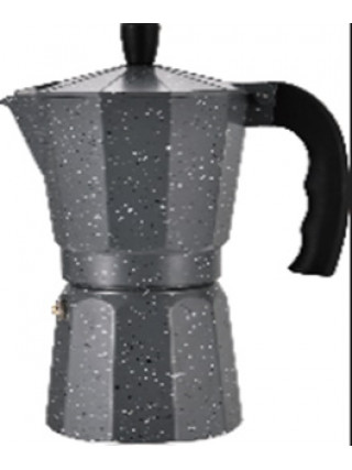 Гейзерна кавоварка Ardesto Gemini Molise, 9 чашок, сірий, алюміній