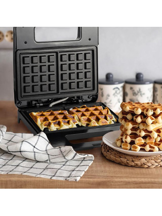 Вафельниця електрична Kamille 21.6*12.6 см 2 пластини 800 Вт