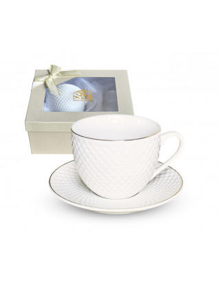 Набір чашка з блюдцем S&T "Белла"  (чашка 260мл, блюдце 13,5см)