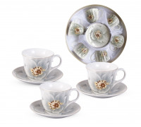 Сервіз чайний 12 пр S&T "Жасмин"  ( чашка 230мл, блюдце 14см)