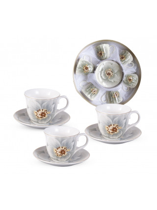Сервіз чайний 12 пр S&T "Жасмин"  ( чашка 230мл, блюдце 14см)