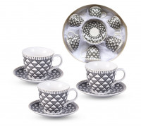 Сервіз чайний 12 пр S&T "Роберта"  ( чашка 240мл, блюдце 14см)