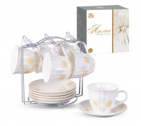 Сервіз 12ел. на стійці S&T "Парасольки Аделіна" ( чашка 250мл, блюдце 14см)
