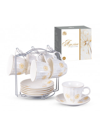 Сервіз 12ел. на стійці S&T "Парасольки Аделіна" ( чашка 250мл, блюдце 14см)