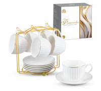 Сервіз чайний 12ел.на стійці S&T "Франческа"  ( чашка 230мл, блюдце 14см)