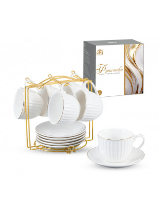 Сервіз чайний 12ел.на стійці S&T "Франческа"  ( чашка 230мл, блюдце 14см)