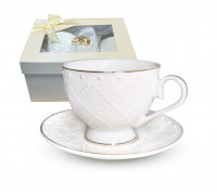 Набір чашка з блюдцем S&T "Аделіна" ( чашка 250мл, блюдце 14см)