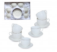 Сервіз чайний 12пр.S&T "Белла"  ( чашка 260мл, блюдце 13,5см)