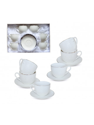 Сервіз чайний 12пр.S&T "Белла"  ( чашка 260мл, блюдце 13,5см)