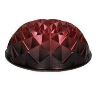 Форма для випічки кругла OMS ромби червона d-24 см., з антипригарним покриттям 