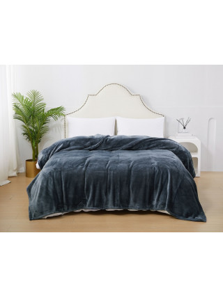 Покривало Ardesto Delicate 160х200см, 100% поліестер, сірий