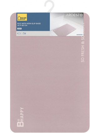 Килимок Ardesto Vigor для з нековзною основою 40х60см овал, поліестер, бежевий