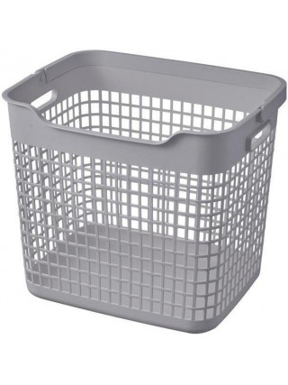 Кошик для білизни Ardesto 38x29.5x33см, 26л, пластик PP, сірий