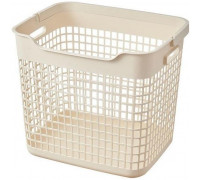 Кошик для білизни Ardesto 38x29.5x33см, 26л, пластик PP, бежевий