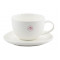 Чашка чайна 350 мл Tudor England Royal White з блюдцем