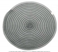 Килимок для сервірування столу Empire Рон 2 круглий сірий д. 38 см