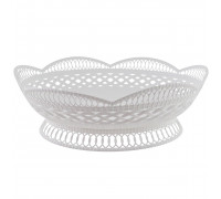 Сухарниця ажурна Ніжність овальна біла