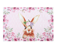 Гобеленова серветка Lefard "Пасхальний кролик" 35*45 см., рожевий