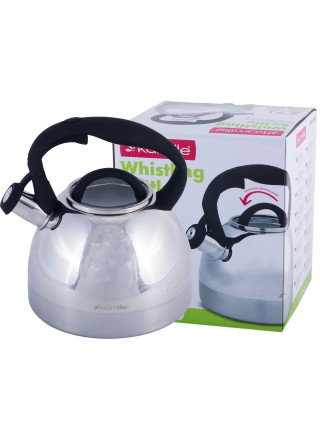 Чайник Kamille 2,7 л. з нержавіючої сталі зі свистком і бакелітовою ручкою