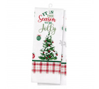 Набір рушничків для кухні Ardesto Christmas Tree 38х63см, 2шт, 100% бавовна, зелений