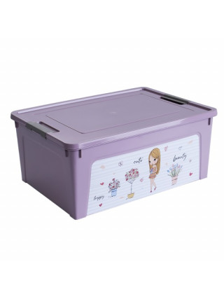 Контейнер дитячий "Smart Box" з декором 7,9л. (фрезія, Дівчата)