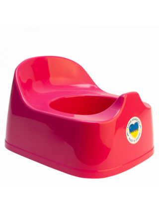 Горщик дитячий "Малятко" 29*23*17см. (темно рожевий)