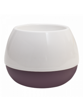 Вазон "Smile" d14см. 21*15см. (білий/фіолетовий)