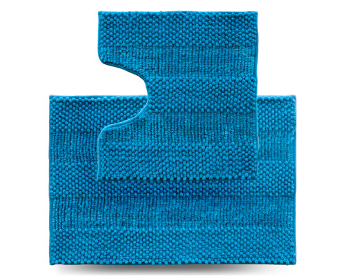 Набір килимів в ванну кімнату Dariana Матрас 55*80+55*50 см (2шт.) (блакитний)