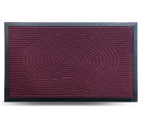 Килим гумовий Dariana MX 45*75 см з ворсовим покриттям (бордовий) 