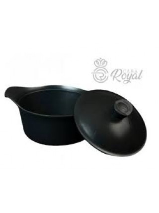 Каструля чорна 4.5 Casa Royal Gusto з антипригарним покриттям Greblon Diamond Pro 