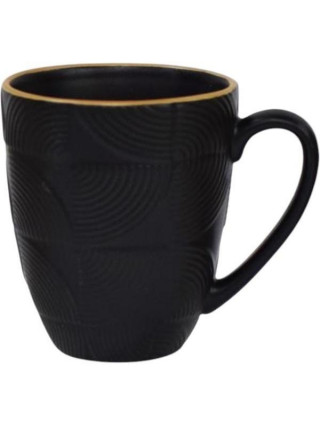 Кружка 380 мл Ardesto Dafne кераміка, чорний