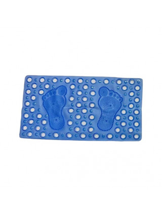 Килимок для ванної масажний Eco Fabric "Ніжки" 68*37 см, прозоро-синій